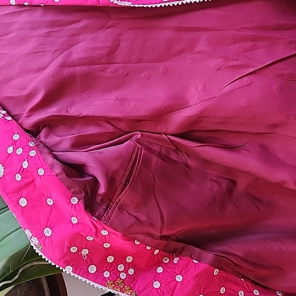 Pink Floral Long Coat - Picture 4 of 13